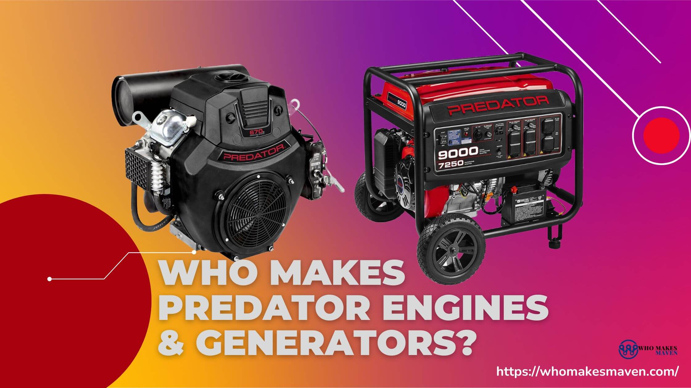 Who Makes Predator Engines & Generators
