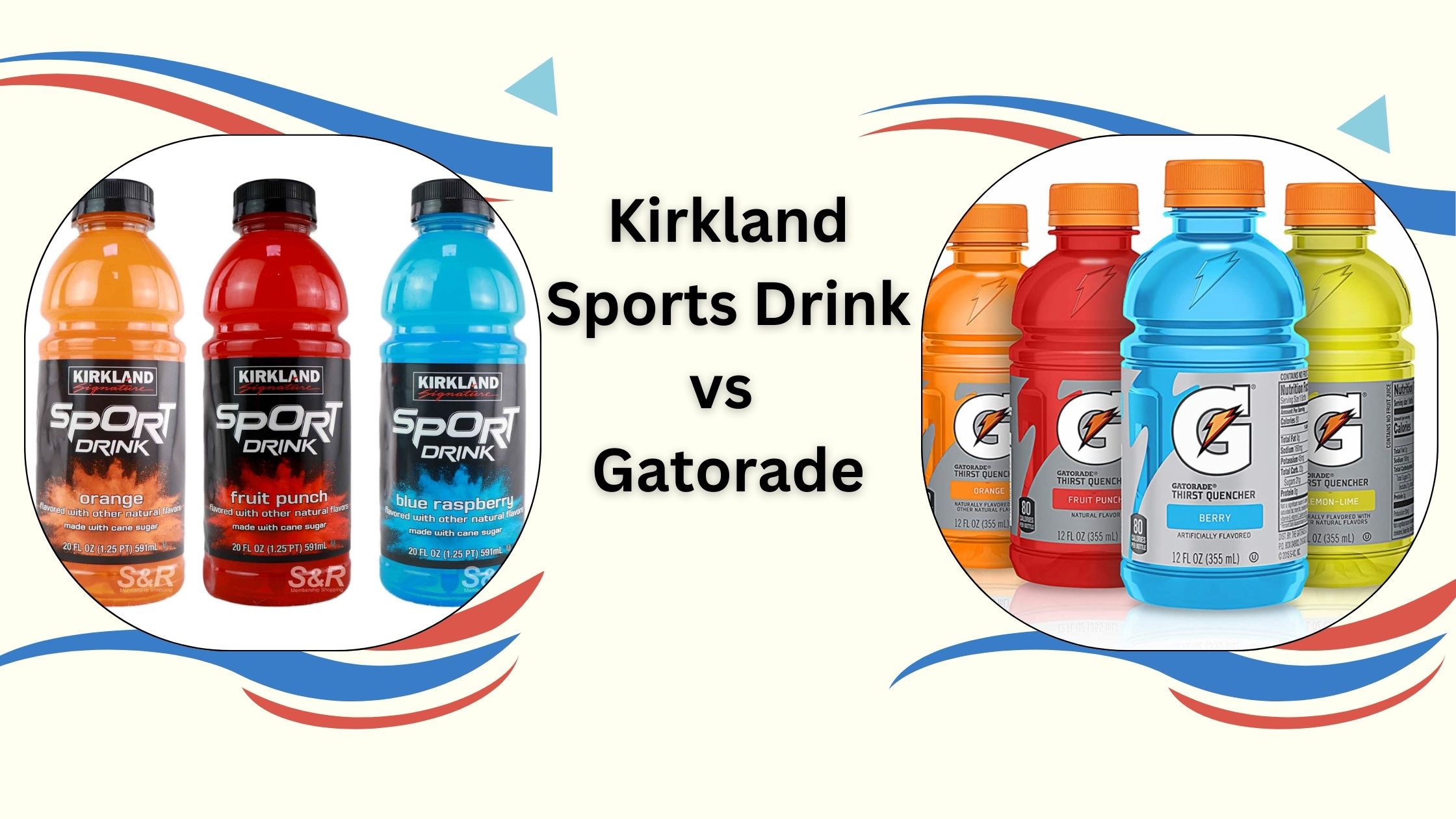 Kirkland Sports Drink vs Gatorade